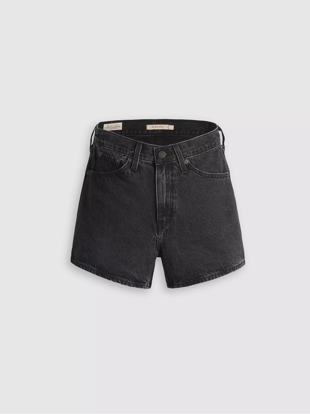 Levi's Black High-Rise Denim Shorts